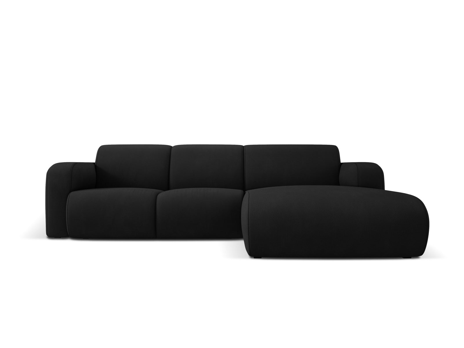 Molino Ecksofa rechts 4 Sitzer in Black präsentiert im Onlineshop von KAQTU Design AG. Ecksofa rechts ist von Micadoni