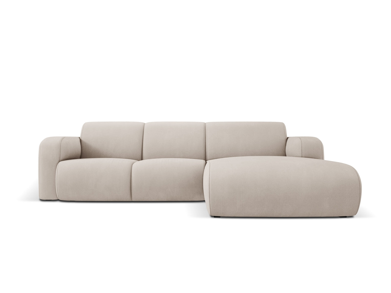 Molino Ecksofa rechts 4 Sitzer in Beige präsentiert im Onlineshop von KAQTU Design AG. Ecksofa rechts ist von Micadoni