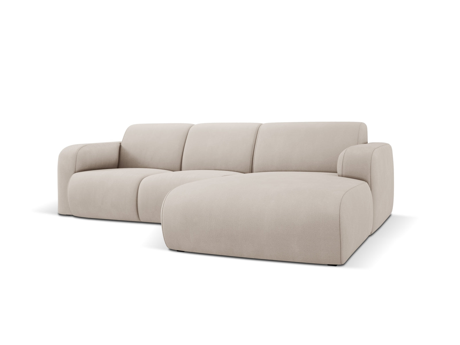 Molino Ecksofa rechts 4 Sitzer in Beige-Rebel präsentiert im Onlineshop von KAQTU Design AG. L-Sofa rechts ist von Micadoni