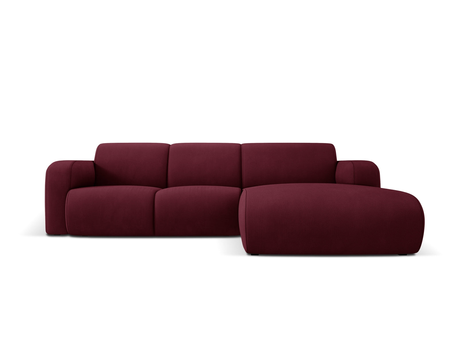 Molino Ecksofa rechts 4 Sitzer in Bordeaux präsentiert im Onlineshop von KAQTU Design AG. Ecksofa rechts ist von Micadoni