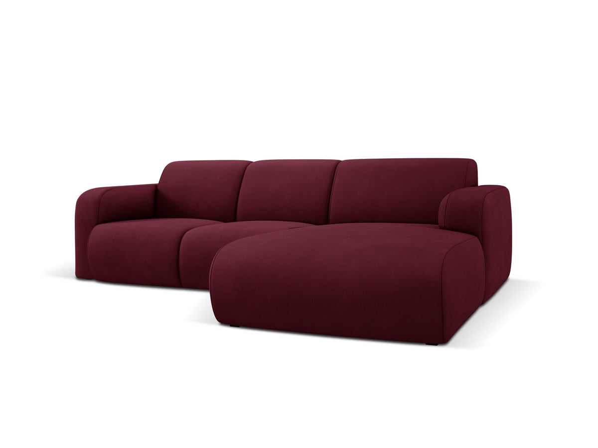 Molino Ecksofa rechts 4 Sitzer in Bordeaux-Rebel präsentiert im Onlineshop von KAQTU Design AG. L-Sofa rechts ist von Micadoni