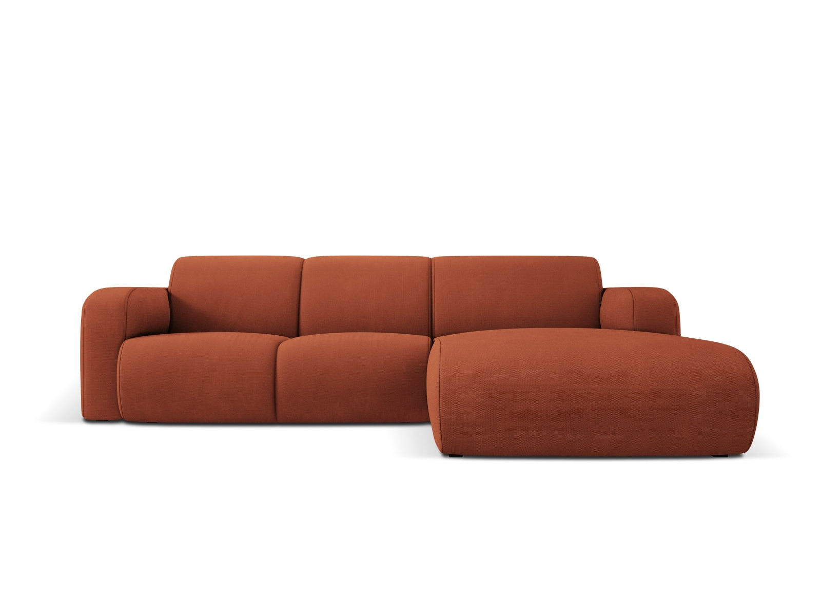 Molino Ecksofa rechts 4 Sitzer in Orange-Rebel präsentiert im Onlineshop von KAQTU Design AG. L-Sofa rechts ist von Micadoni