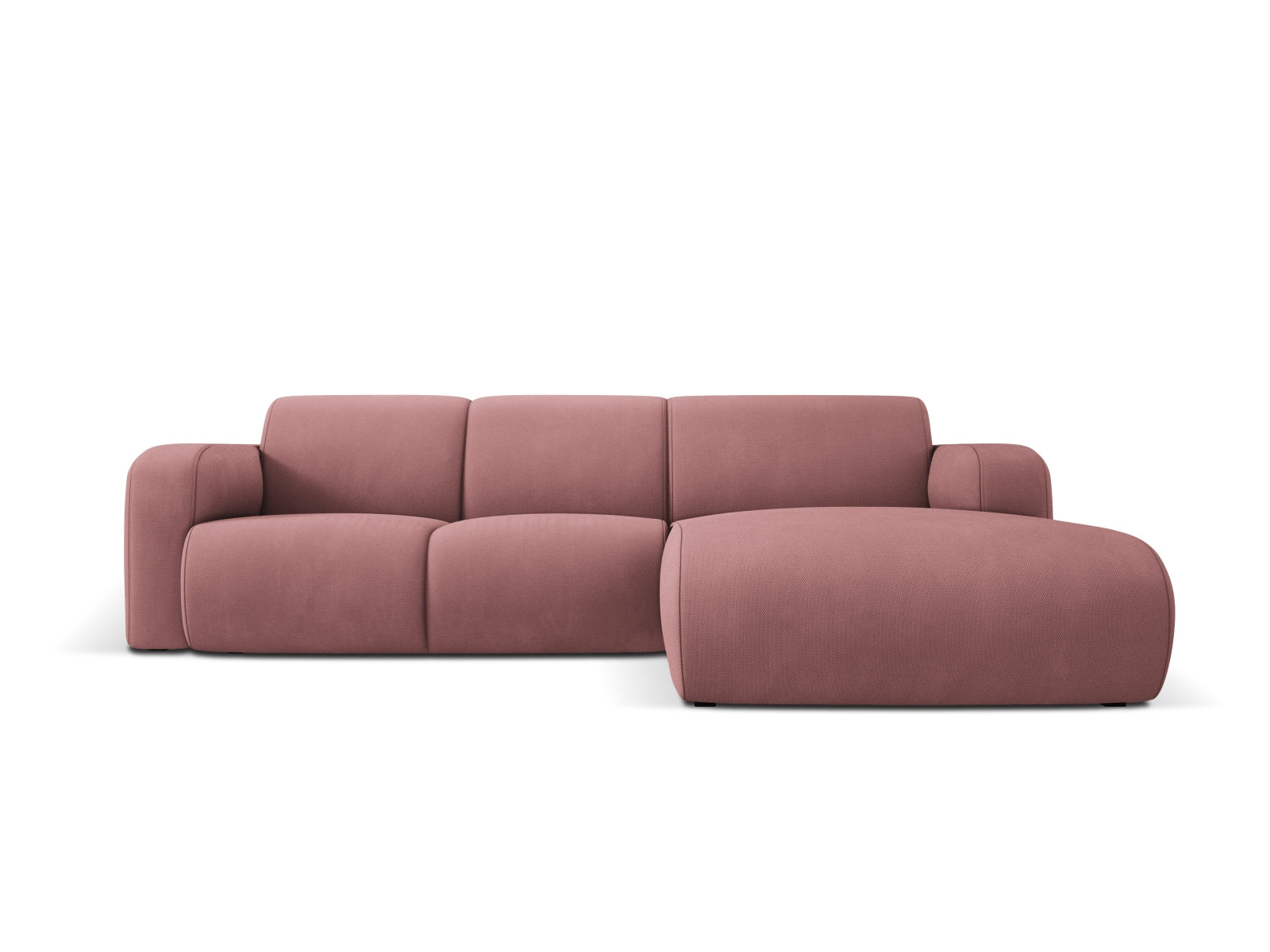 Molino Ecksofa rechts 4 Sitzer in Pink-Rebel präsentiert im Onlineshop von KAQTU Design AG. L-Sofa rechts ist von Micadoni
