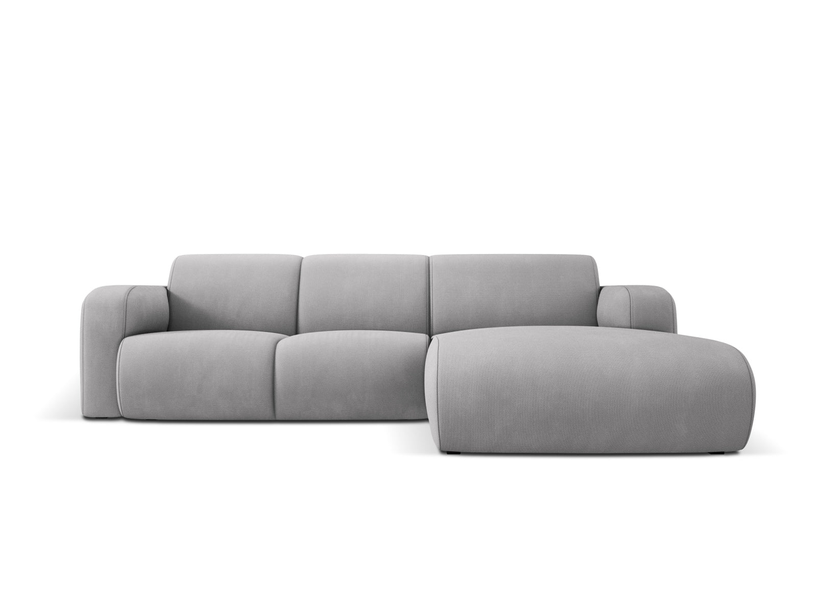 Molino Ecksofa rechts 4 Sitzer in Light Grey präsentiert im Onlineshop von KAQTU Design AG. Ecksofa rechts ist von Micadoni