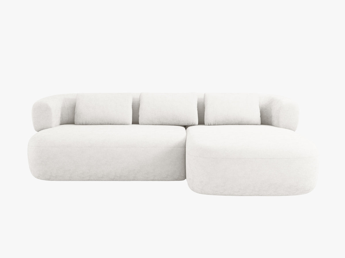 Jenny Ecksofa rechts 5 Sitzer in Light Beige-Perfect Harmony präsentiert im Onlineshop von KAQTU Design AG. L-Sofa rechts ist von Micadoni