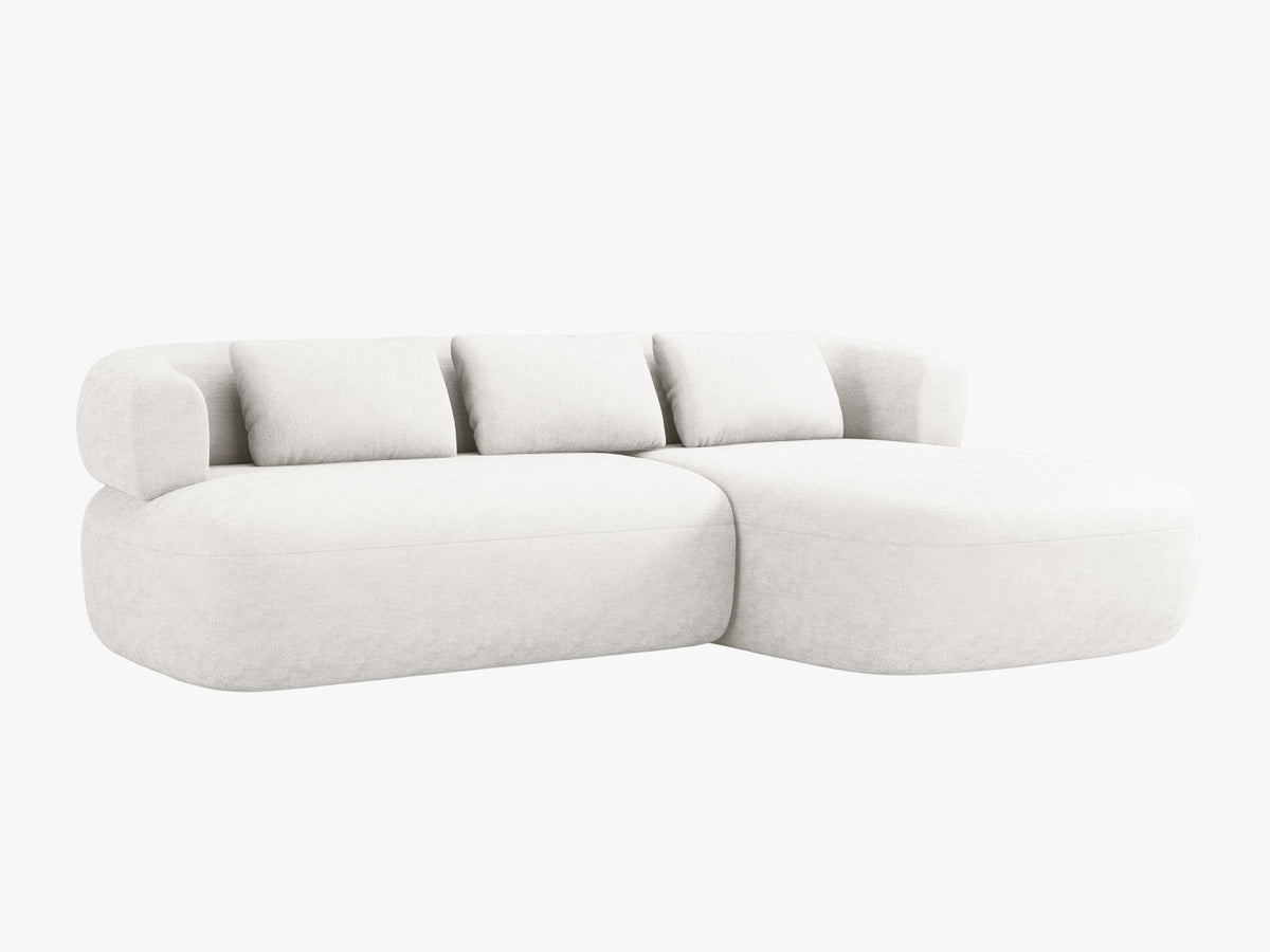 Jenny Ecksofa rechts 5 Sitzer in Light Beige-Perfect Harmony präsentiert im Onlineshop von KAQTU Design AG. L-Sofa rechts ist von Micadoni