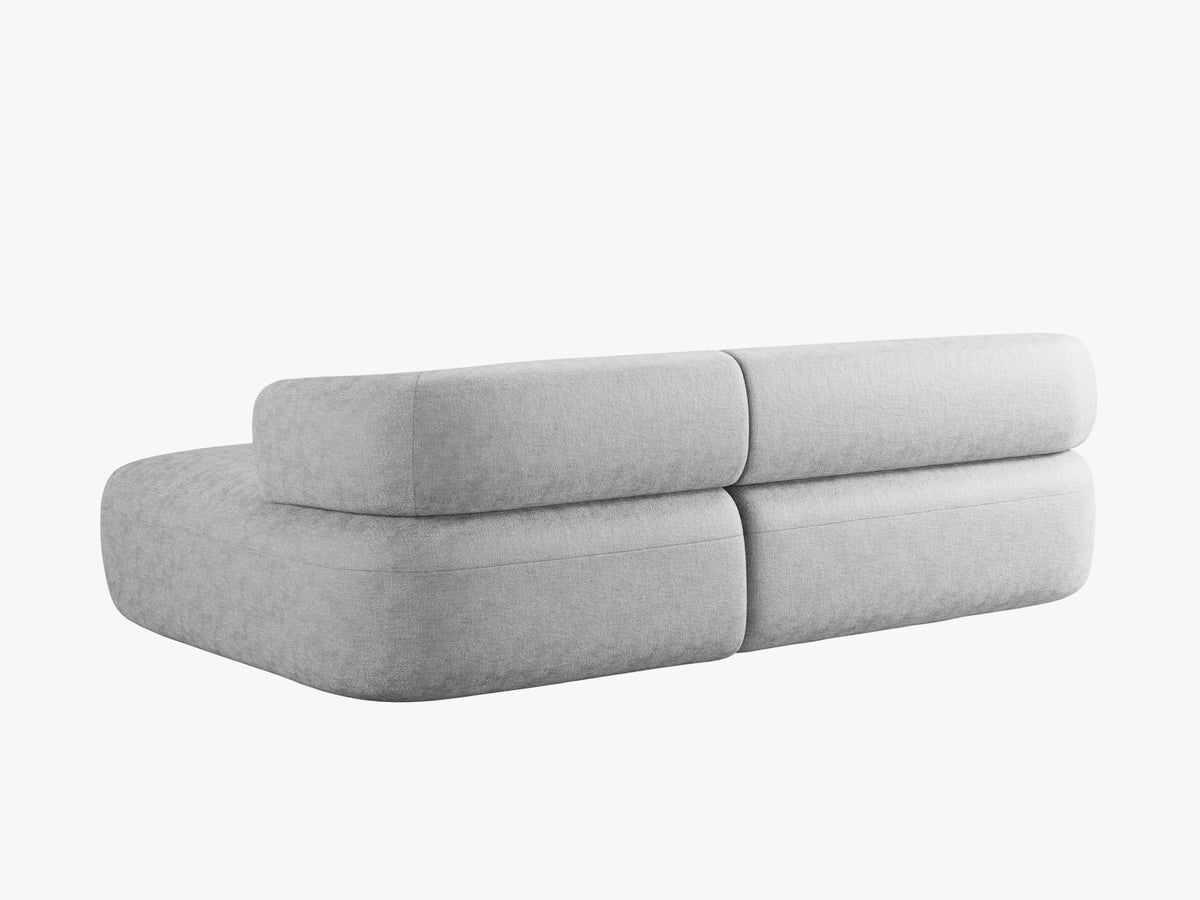 Jenny Ecksofa rechts 5 Sitzer in Silver-Perfect Harmony präsentiert im Onlineshop von KAQTU Design AG. L-Sofa rechts ist von Micadoni