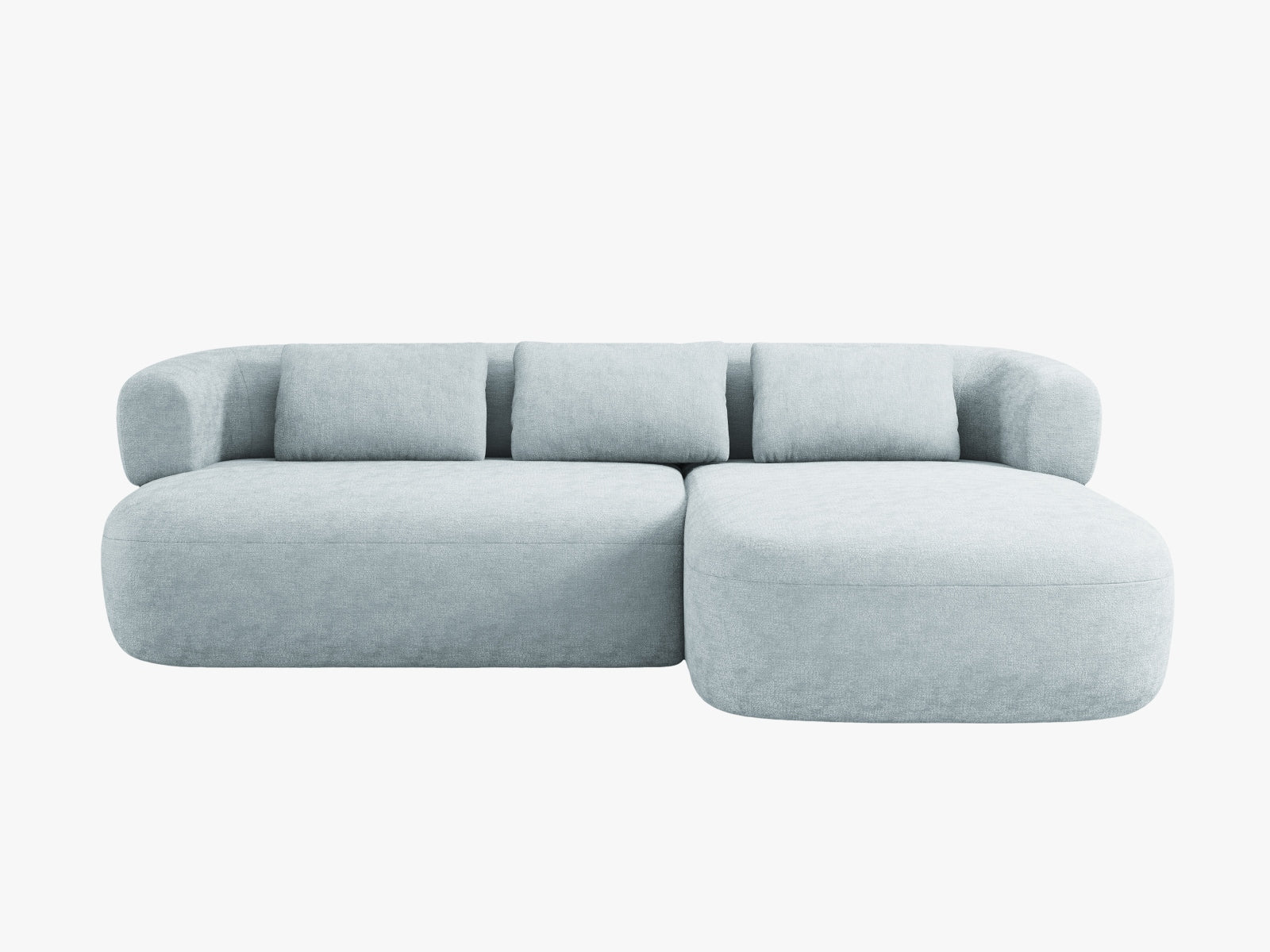 Jenny Ecksofa rechts 5 Sitzer in Light Blue präsentiert im Onlineshop von KAQTU Design AG. Ecksofa rechts ist von Micadoni