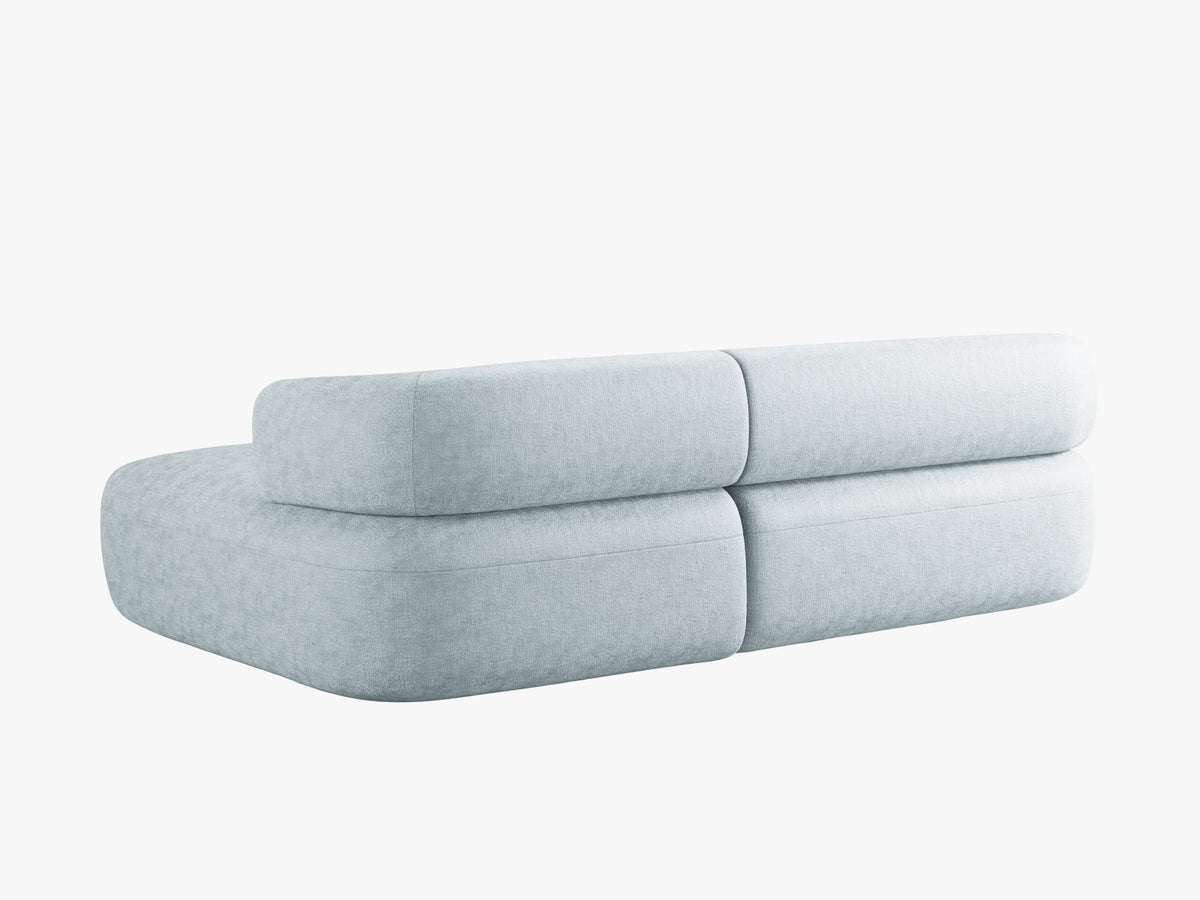 Jenny Ecksofa rechts 5 Sitzer in Light Blue-Perfect Harmony präsentiert im Onlineshop von KAQTU Design AG. L-Sofa rechts ist von Micadoni