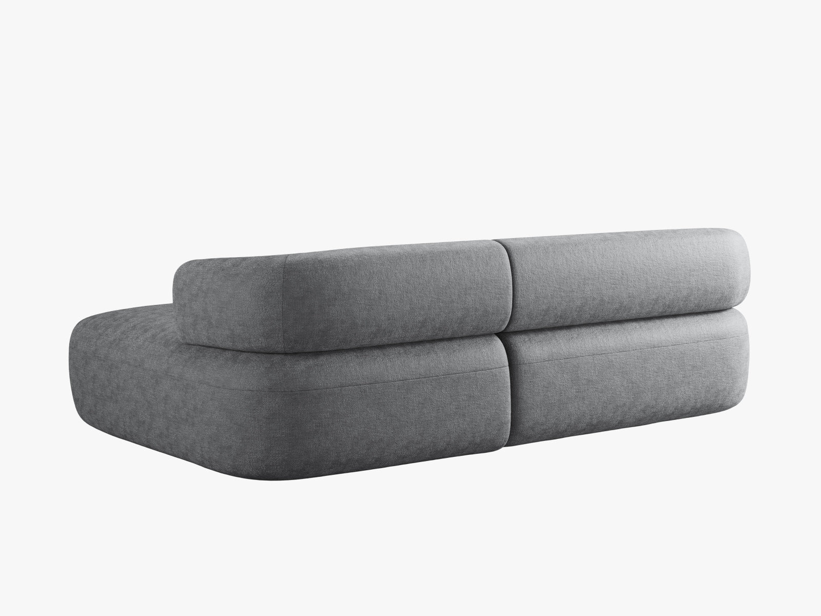 Modernes L-Sofa Jenny in Dunkelgrau, 5-Sitzer für komfortable Wohnräume. Hochwertige Verarbeitung und zeitgemäßes Design von Micadoni.