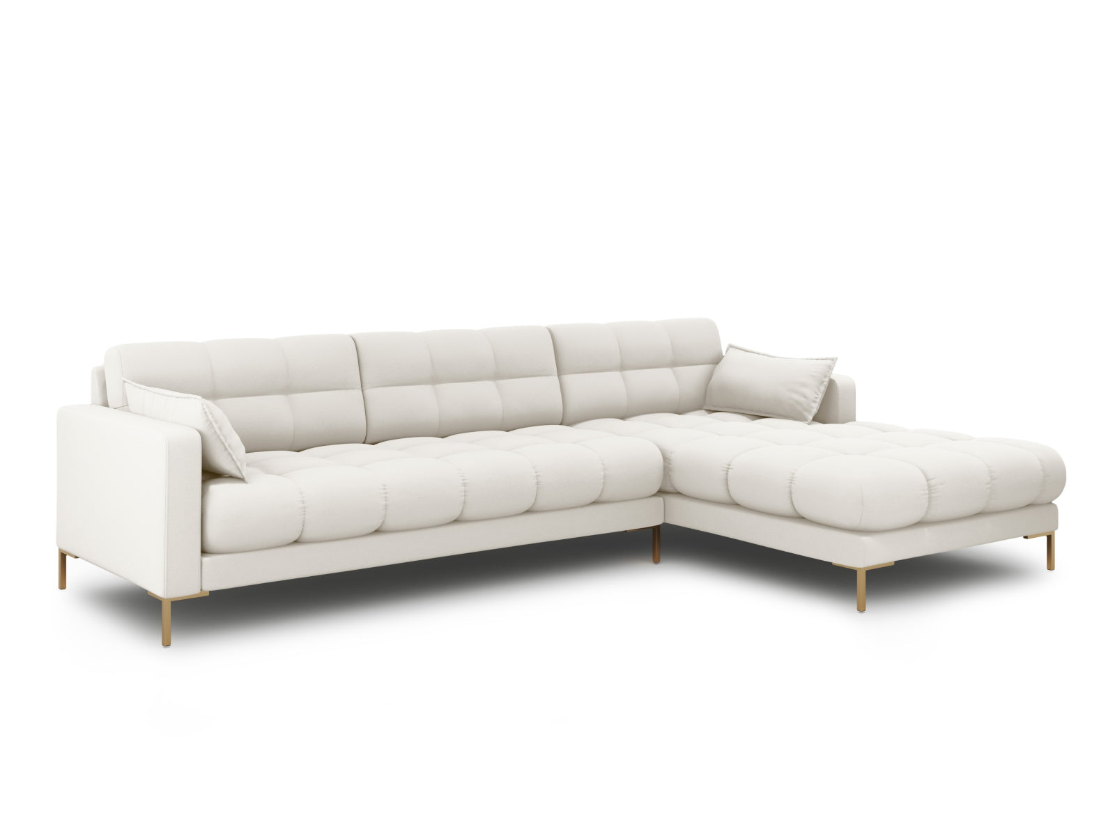 Entdecken Sie das elegante Mamaia Ecksofa rechts 5 Sitzer von Micadoni – stilvoll, komfortabel und perfekt für Ihr Wohnzimmer!