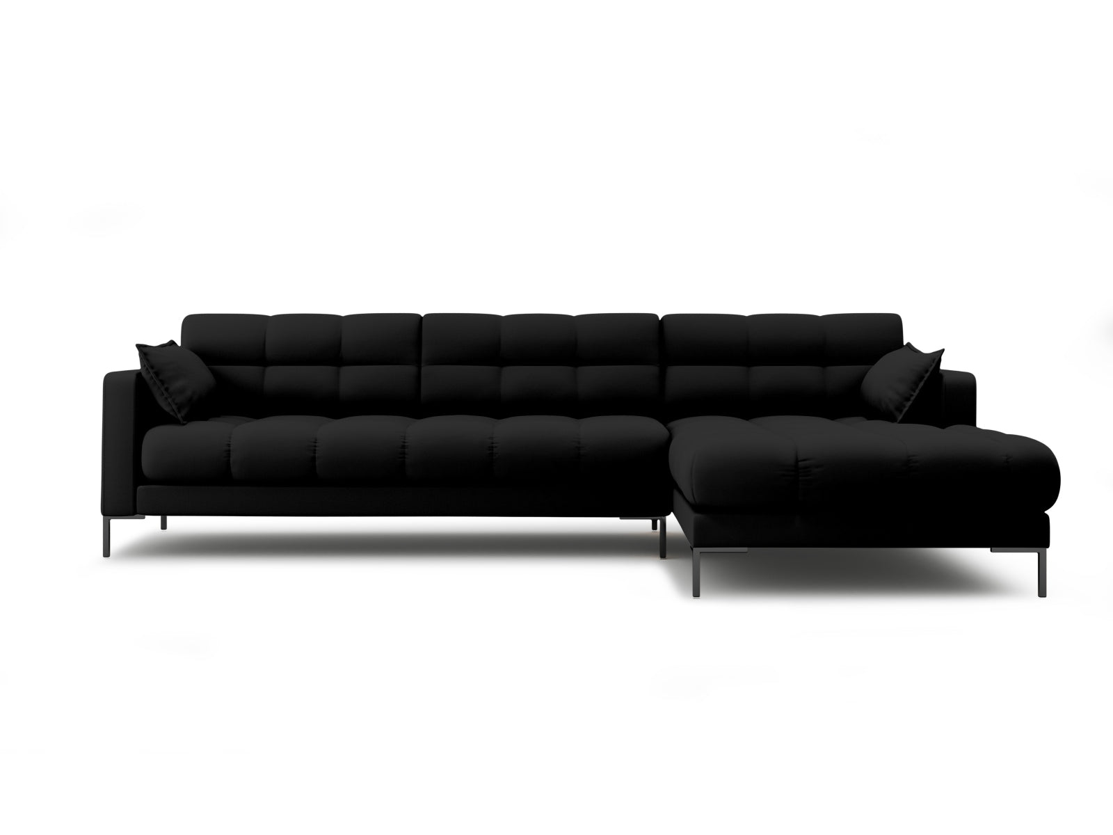 Mamaia Ecksofa rechts 5 Sitzer in Black/Schwarz präsentiert im Onlineshop von KAQTU Design AG. Ecksofa rechts ist von Micadoni