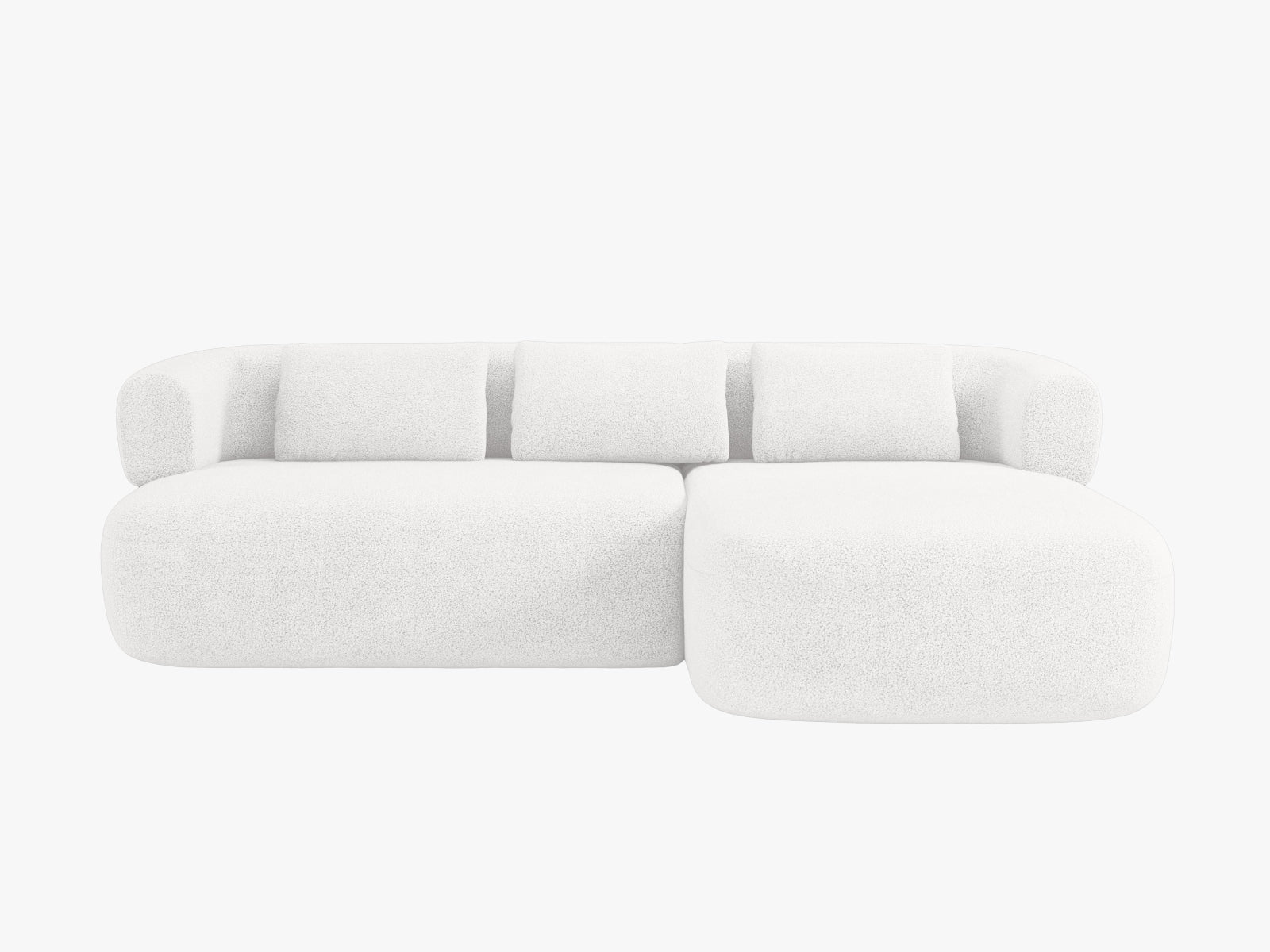 Jenny Ecksofa rechts 5 Sitzer in Ivory präsentiert im Onlineshop von KAQTU Design AG. Ecksofa rechts ist von Micadoni