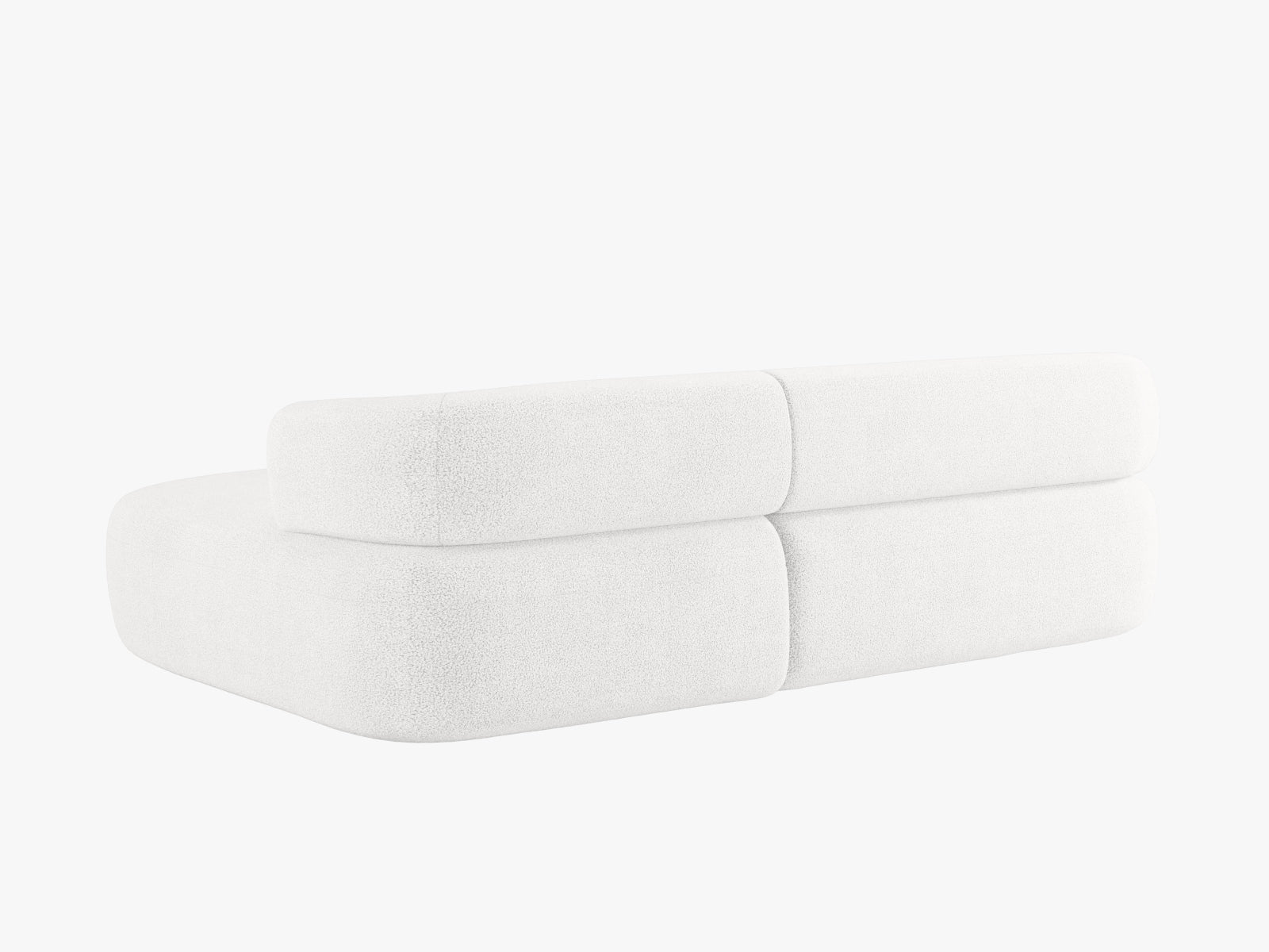 Elegantes Ecksofa Jenny in Ivory, 5-Sitzer, rechtsseitig. Ideal für stilvolle Wohnräume, gefertigt aus hochwertigen Materialien von Micadoni.