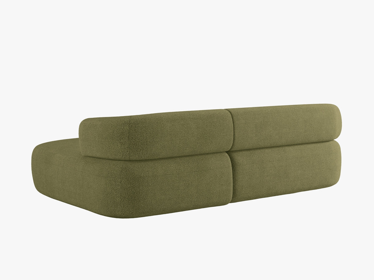 Jenny Ecksofa rechts 5 Sitzer in Green-Now or Never präsentiert im Onlineshop von KAQTU Design AG. L-Sofa rechts ist von Micadoni