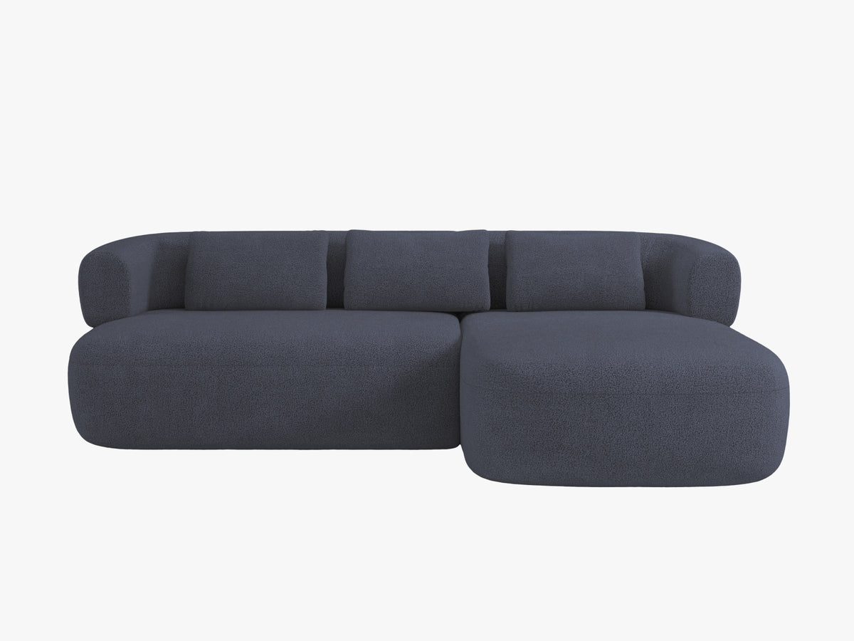 Jenny Ecksofa rechts 5 Sitzer in Dark Blue-Now or Never präsentiert im Onlineshop von KAQTU Design AG. L-Sofa rechts ist von Micadoni