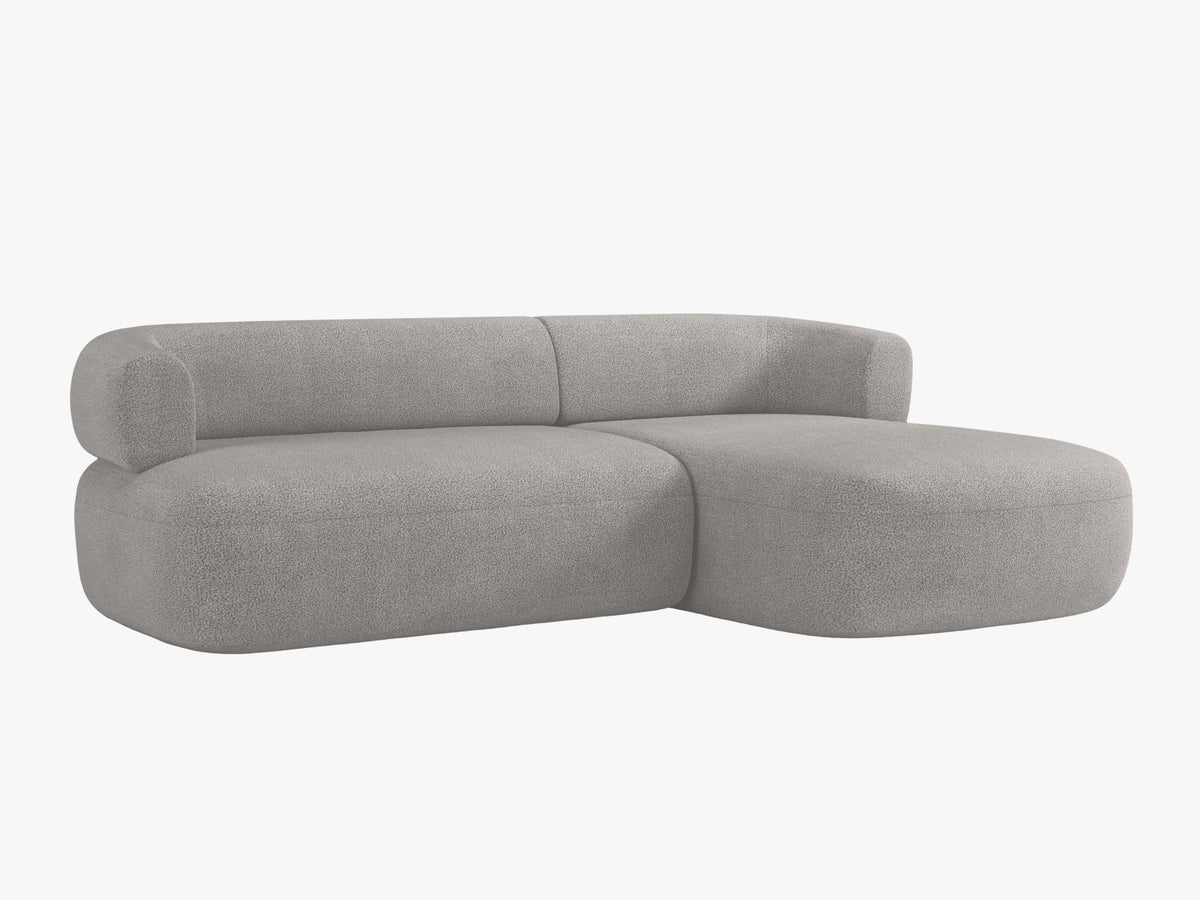 Jenny Ecksofa rechts 5 Sitzer in Light Grey-Now or Never präsentiert im Onlineshop von KAQTU Design AG. L-Sofa rechts ist von Micadoni