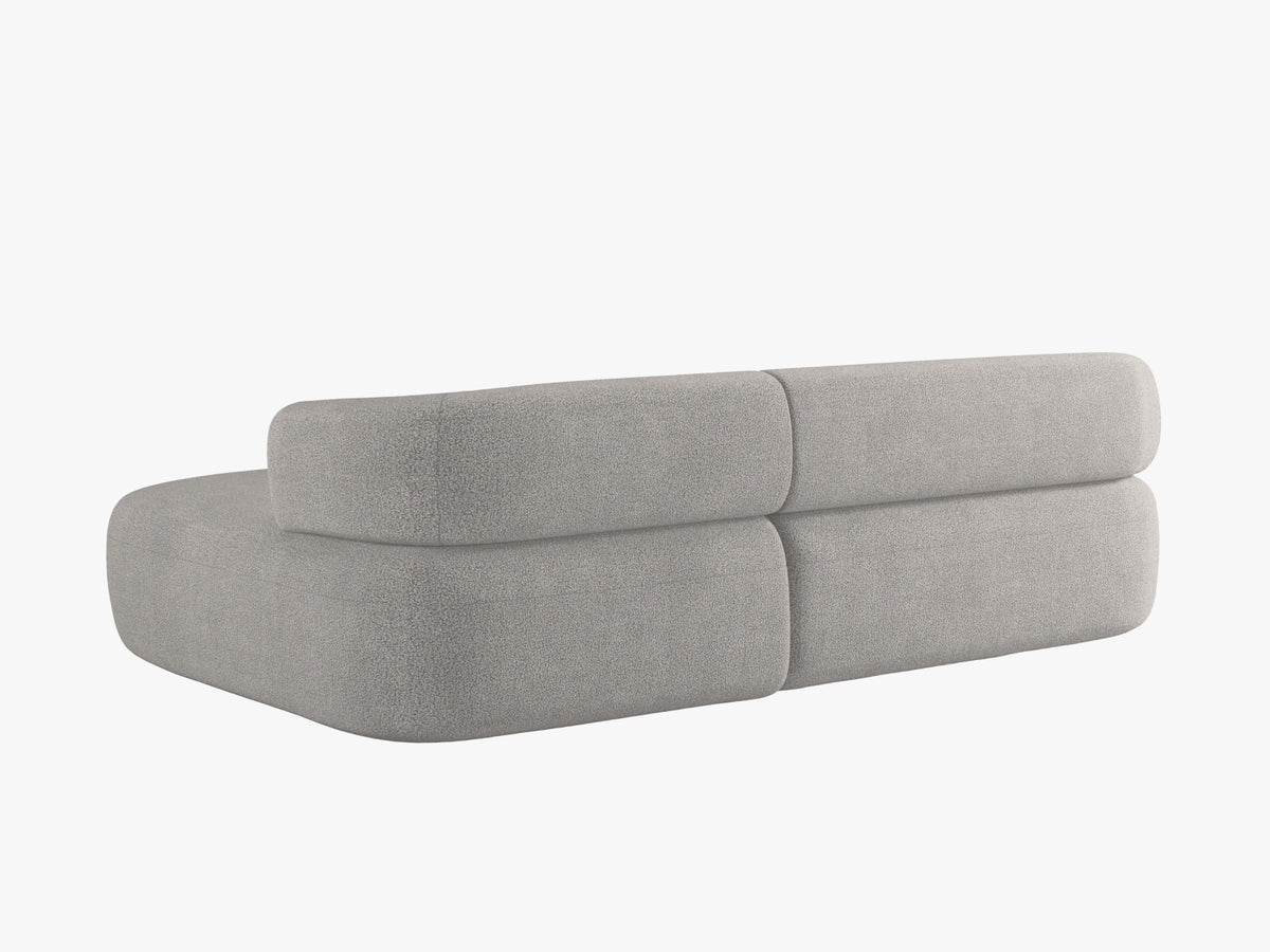 Jenny Ecksofa rechts 5 Sitzer in Light Grey-Now or Never präsentiert im Onlineshop von KAQTU Design AG. L-Sofa rechts ist von Micadoni