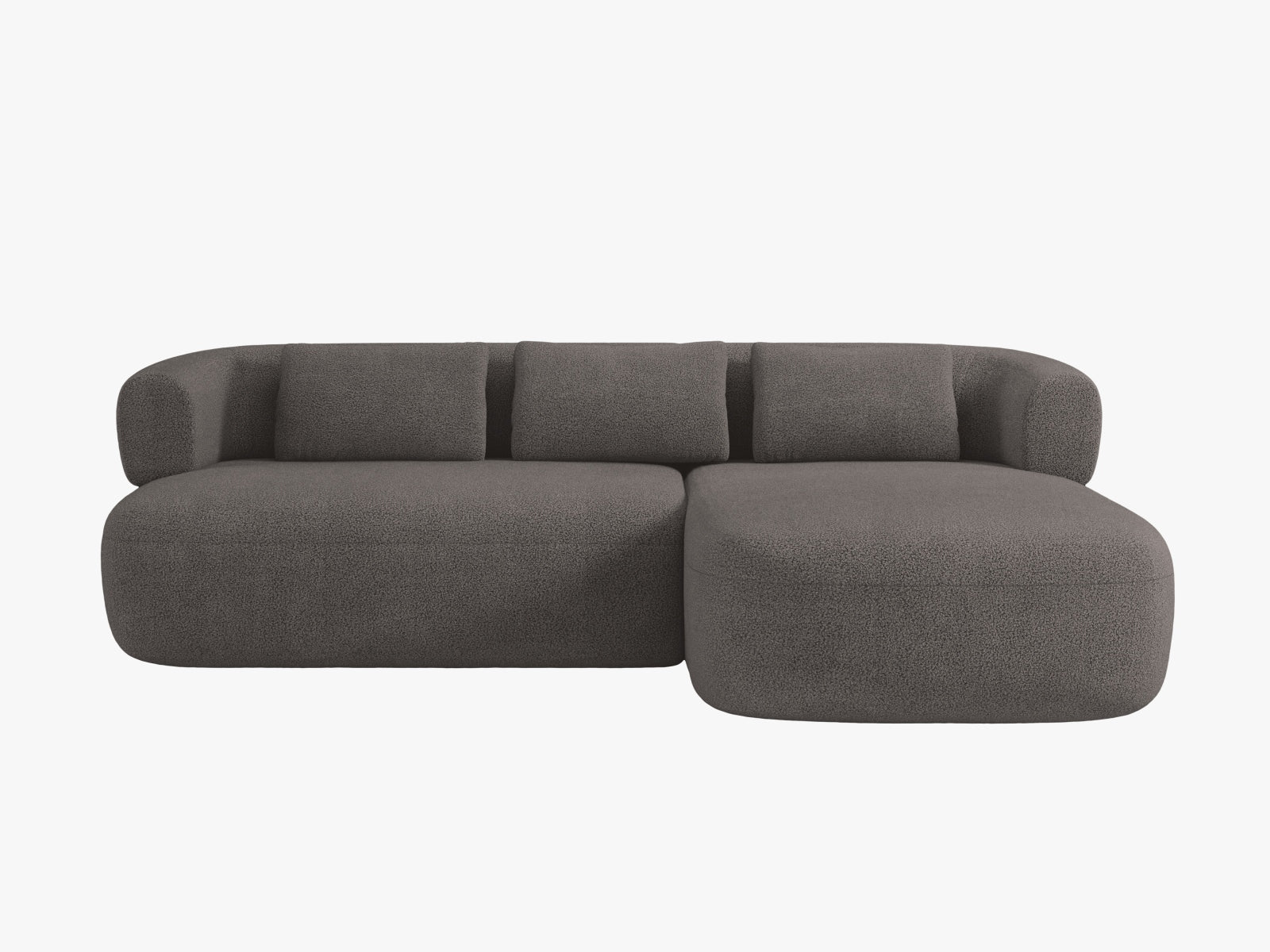 Jenny Ecksofa rechts 5 Sitzer in Grey-Now or Never präsentiert im Onlineshop von KAQTU Design AG. L-Sofa rechts ist von Micadoni