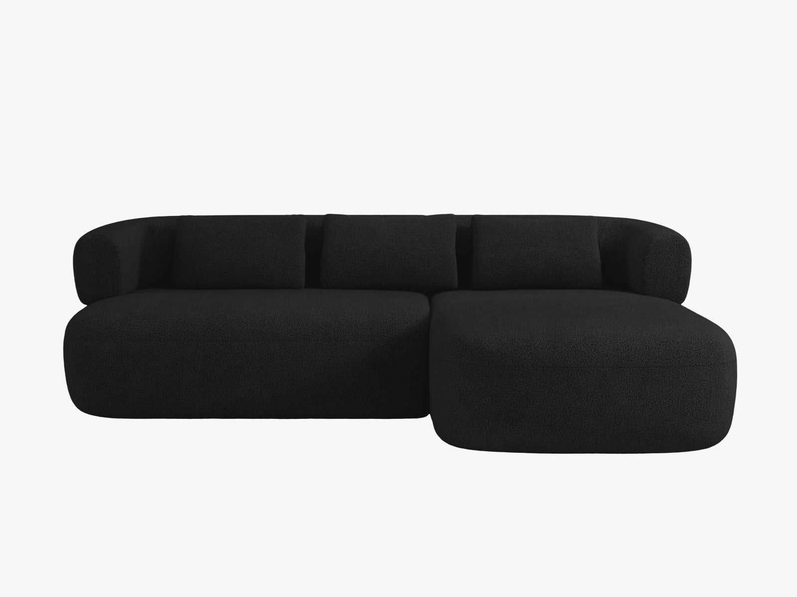 Jenny Ecksofa rechts 5 Sitzer in Black präsentiert im Onlineshop von KAQTU Design AG. Ecksofa rechts ist von Micadoni
