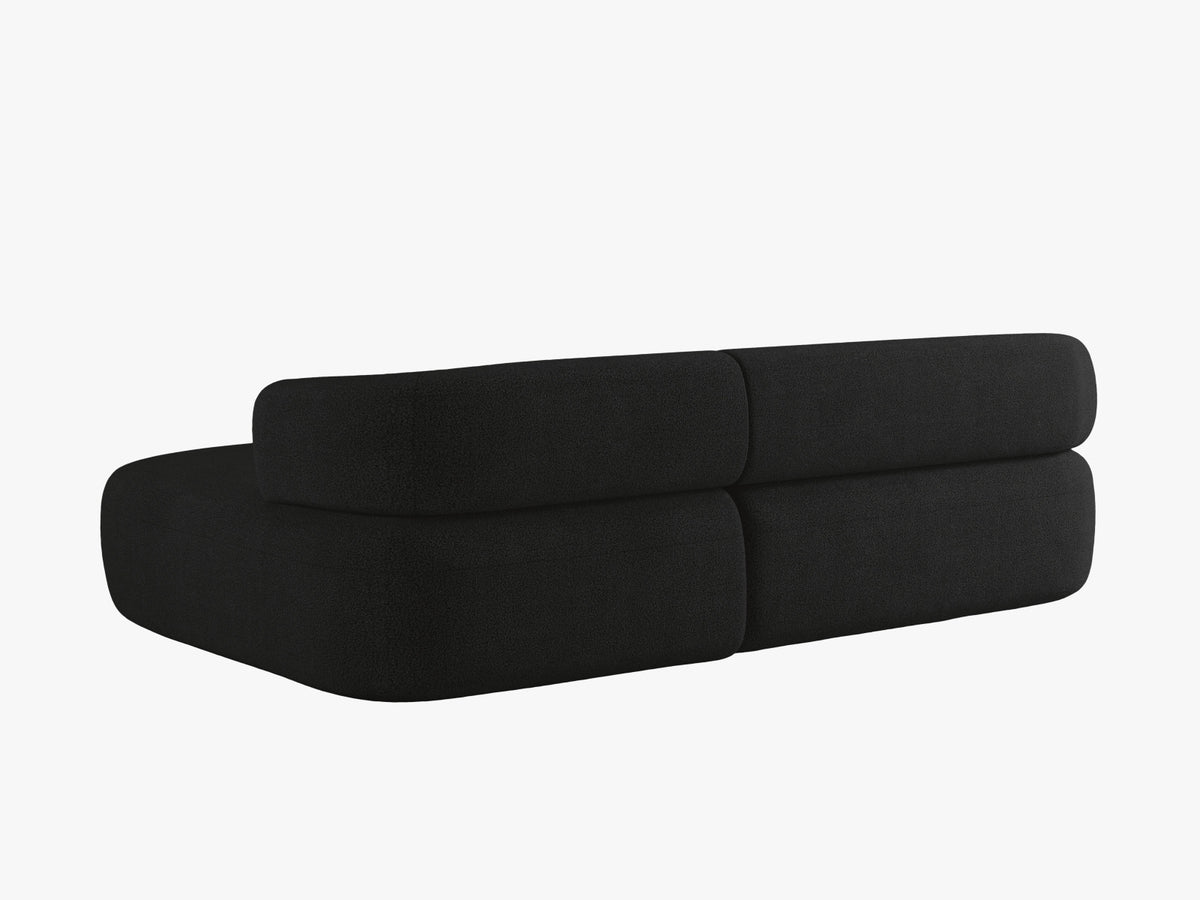 Jenny Ecksofa rechts 5 Sitzer in Black-Now or Never präsentiert im Onlineshop von KAQTU Design AG. L-Sofa rechts ist von Micadoni