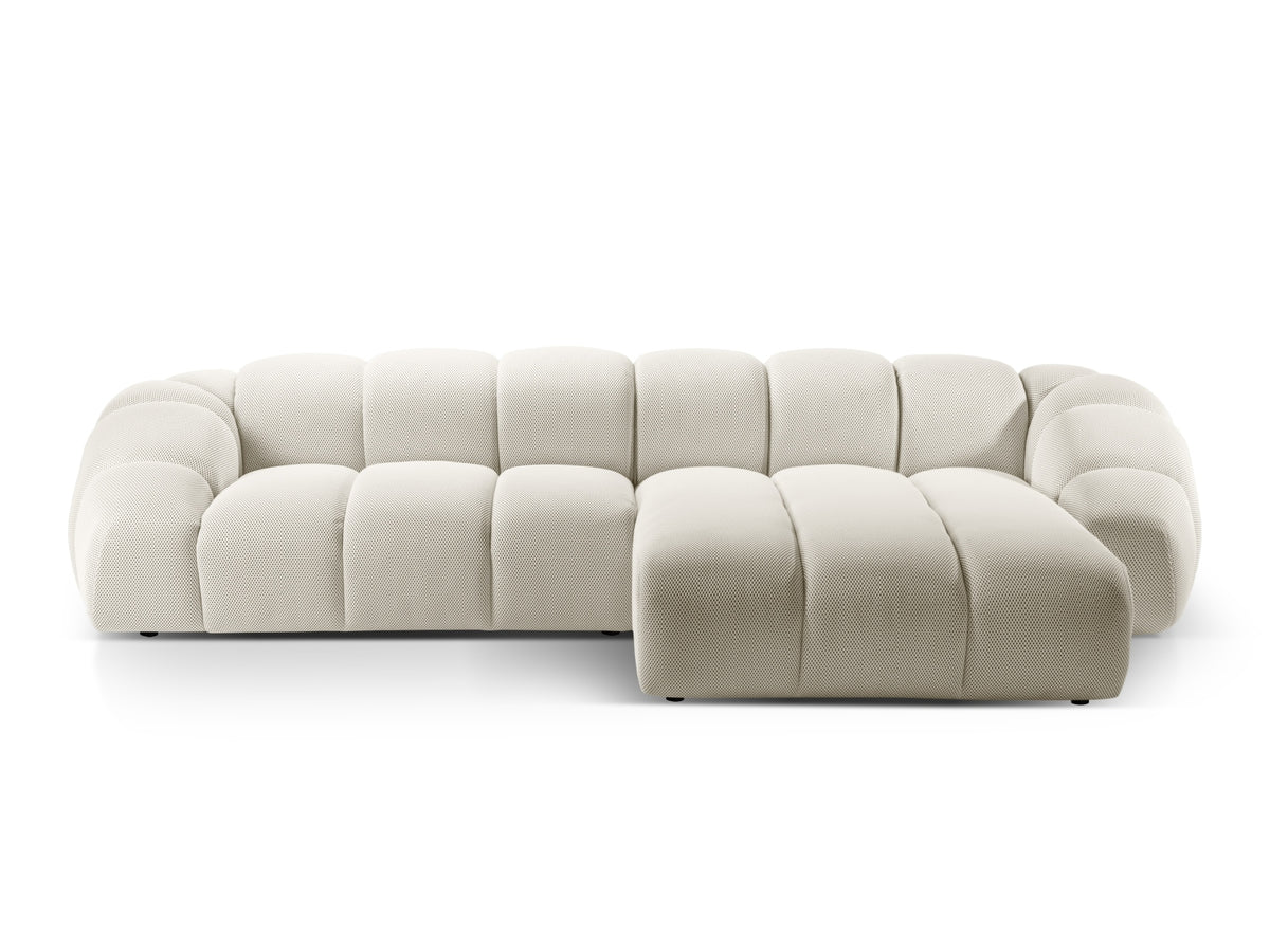 Diana Ecksofa rechts 4 Sitzer in Light Beige-Sonic präsentiert im Onlineshop von KAQTU Design AG. L-Sofa rechts ist von Micadoni