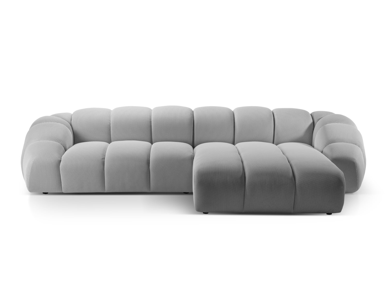 Diana Ecksofa rechts 4 Sitzer in Silver präsentiert im Onlineshop von KAQTU Design AG. Ecksofa rechts ist von Micadoni