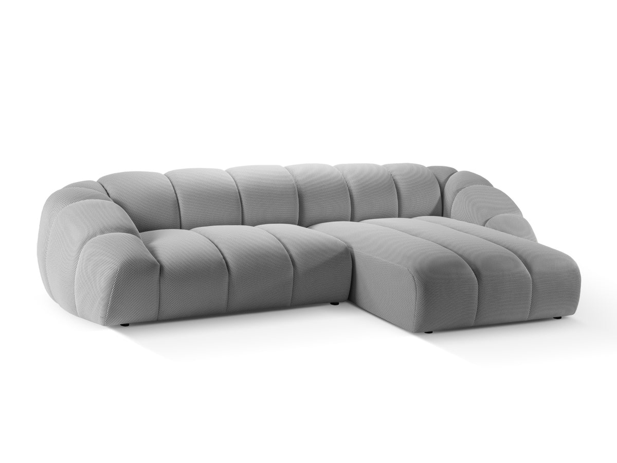Diana Ecksofa rechts 4 Sitzer in Silver-Sonic präsentiert im Onlineshop von KAQTU Design AG. L-Sofa rechts ist von Micadoni