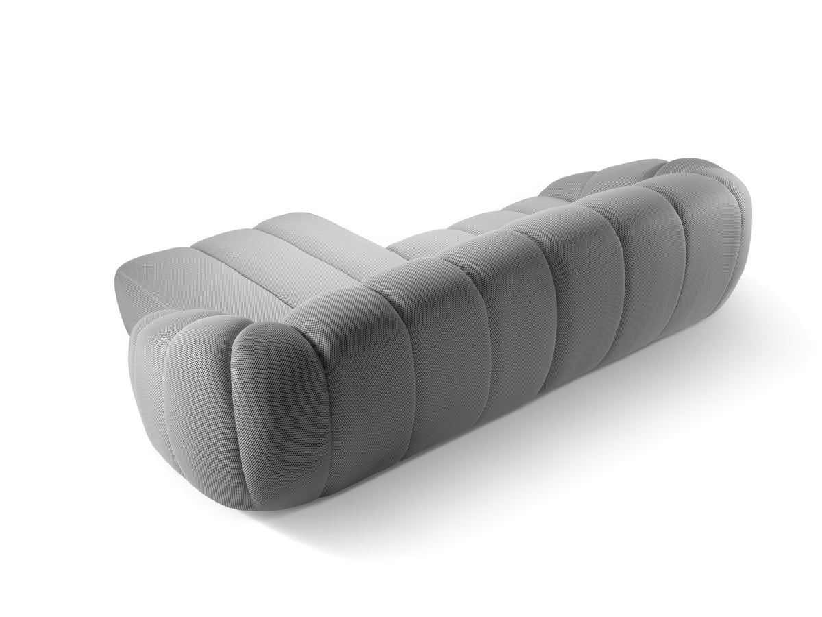 Diana Ecksofa rechts 4 Sitzer in Silver-Sonic präsentiert im Onlineshop von KAQTU Design AG. L-Sofa rechts ist von Micadoni