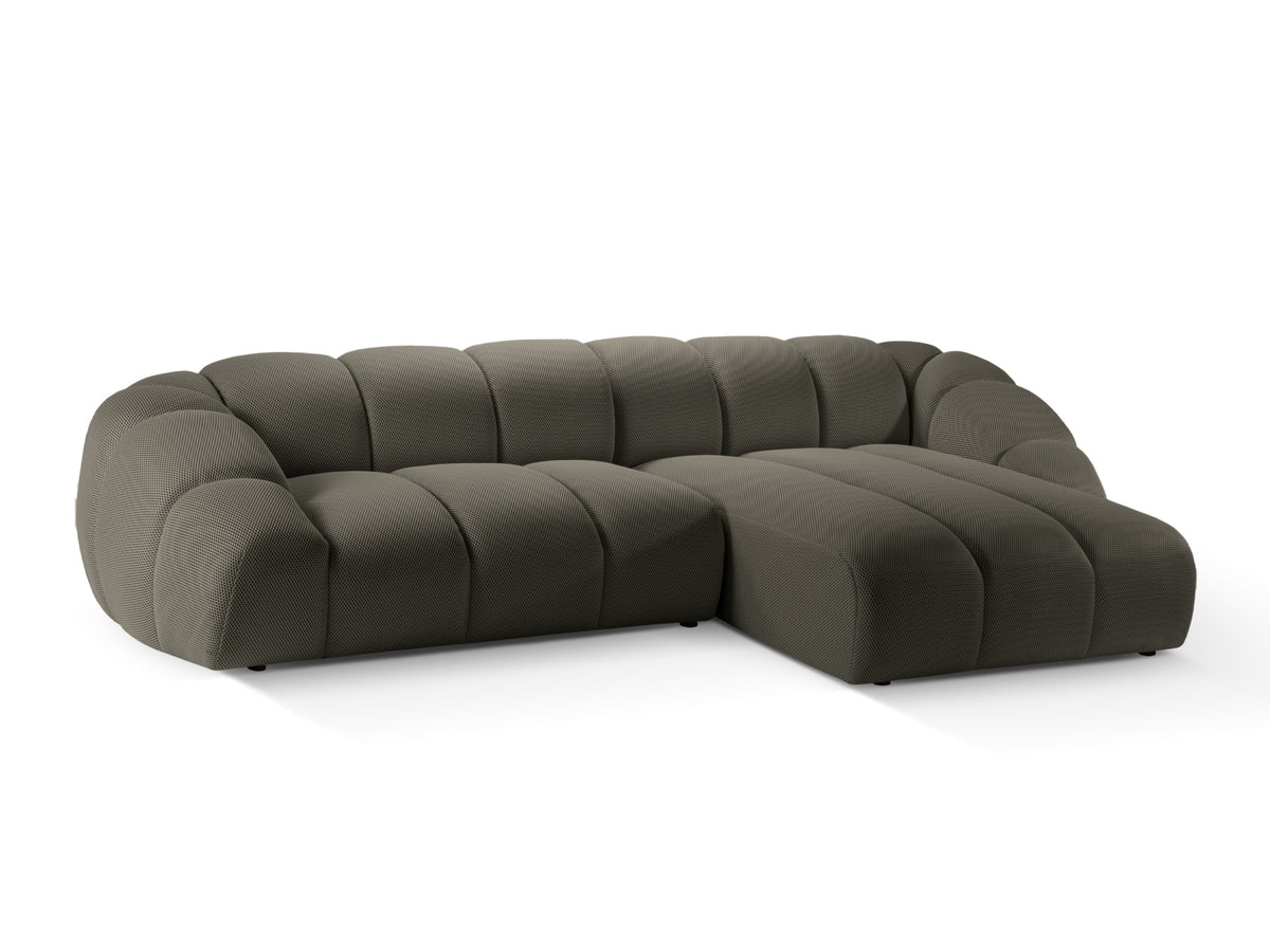 Diana Ecksofa rechts 4 Sitzer in Steel-Sonic präsentiert im Onlineshop von KAQTU Design AG. L-Sofa rechts ist von Micadoni