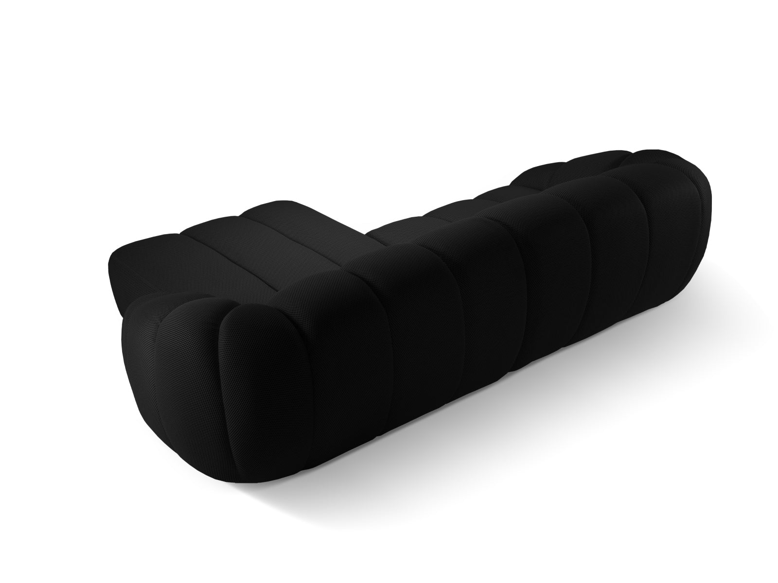 Elegantes 4-Sitzer Ecksofa Diana in Black-Sonic, ideal für moderne Wohnräume. Hochwertige Verarbeitung von Micadoni für stilvolles Wohnen.