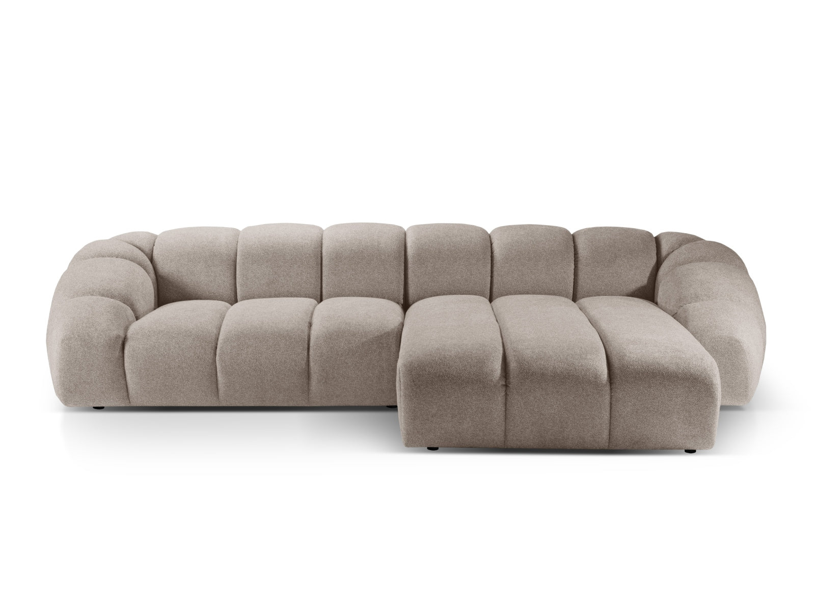 Diana Ecksofa rechts 4 Sitzer in Dark Beige präsentiert im Onlineshop von KAQTU Design AG. Ecksofa rechts ist von Micadoni