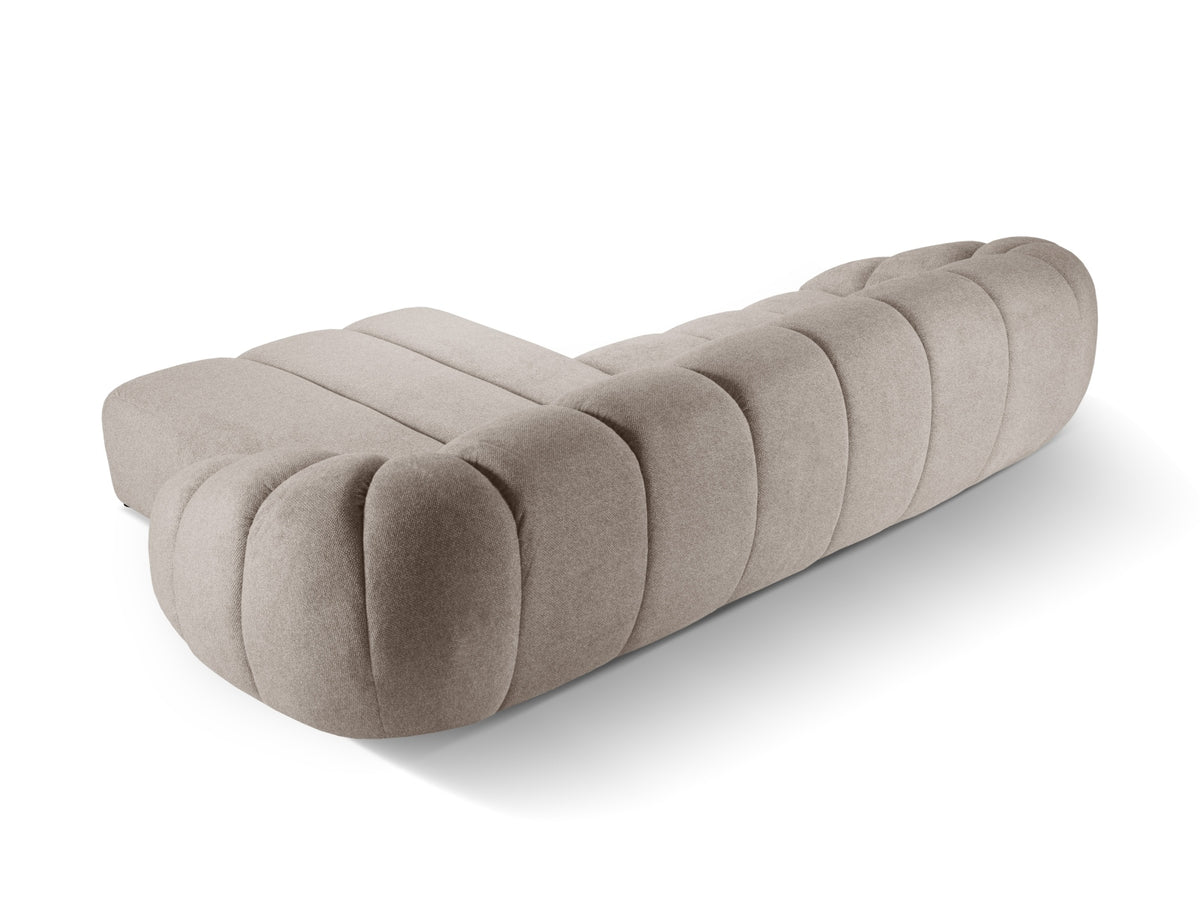 Diana Ecksofa rechts 4 Sitzer in Dark Beige-Bubble präsentiert im Onlineshop von KAQTU Design AG. L-Sofa rechts ist von Micadoni