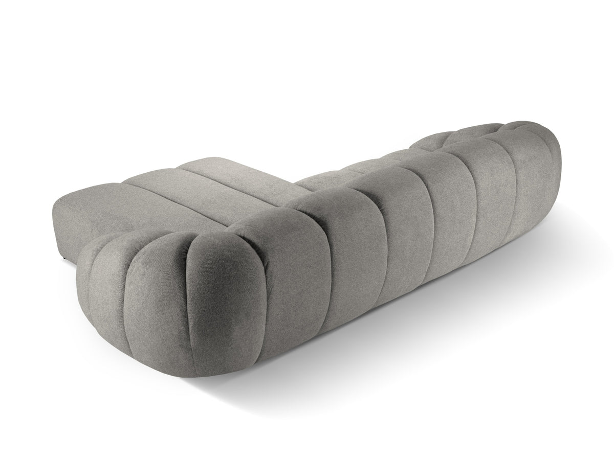 Diana Ecksofa rechts 4 Sitzer in Light Grey-Bubble präsentiert im Onlineshop von KAQTU Design AG. L-Sofa rechts ist von Micadoni