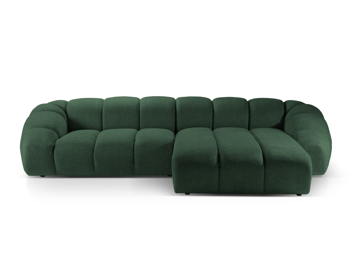 Diana Ecksofa rechts 4 Sitzer in Green-Bubble präsentiert im Onlineshop von KAQTU Design AG. L-Sofa rechts ist von Micadoni