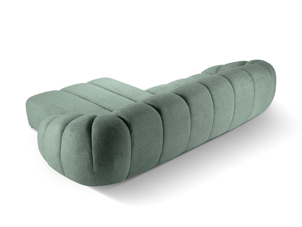 Diana Ecksofa rechts 4 Sitzer in Mint-Bubble präsentiert im Onlineshop von KAQTU Design AG. L-Sofa rechts ist von Micadoni
