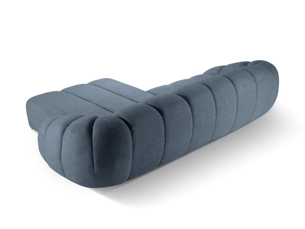 Diana Ecksofa rechts 4 Sitzer in Blue Jeans-Bubble präsentiert im Onlineshop von KAQTU Design AG. L-Sofa rechts ist von Micadoni
