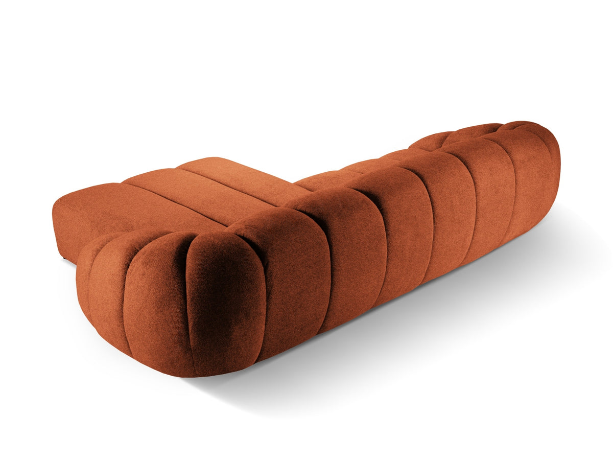 Diana Ecksofa rechts 4 Sitzer in Terracotta-Bubble präsentiert im Onlineshop von KAQTU Design AG. L-Sofa rechts ist von Micadoni