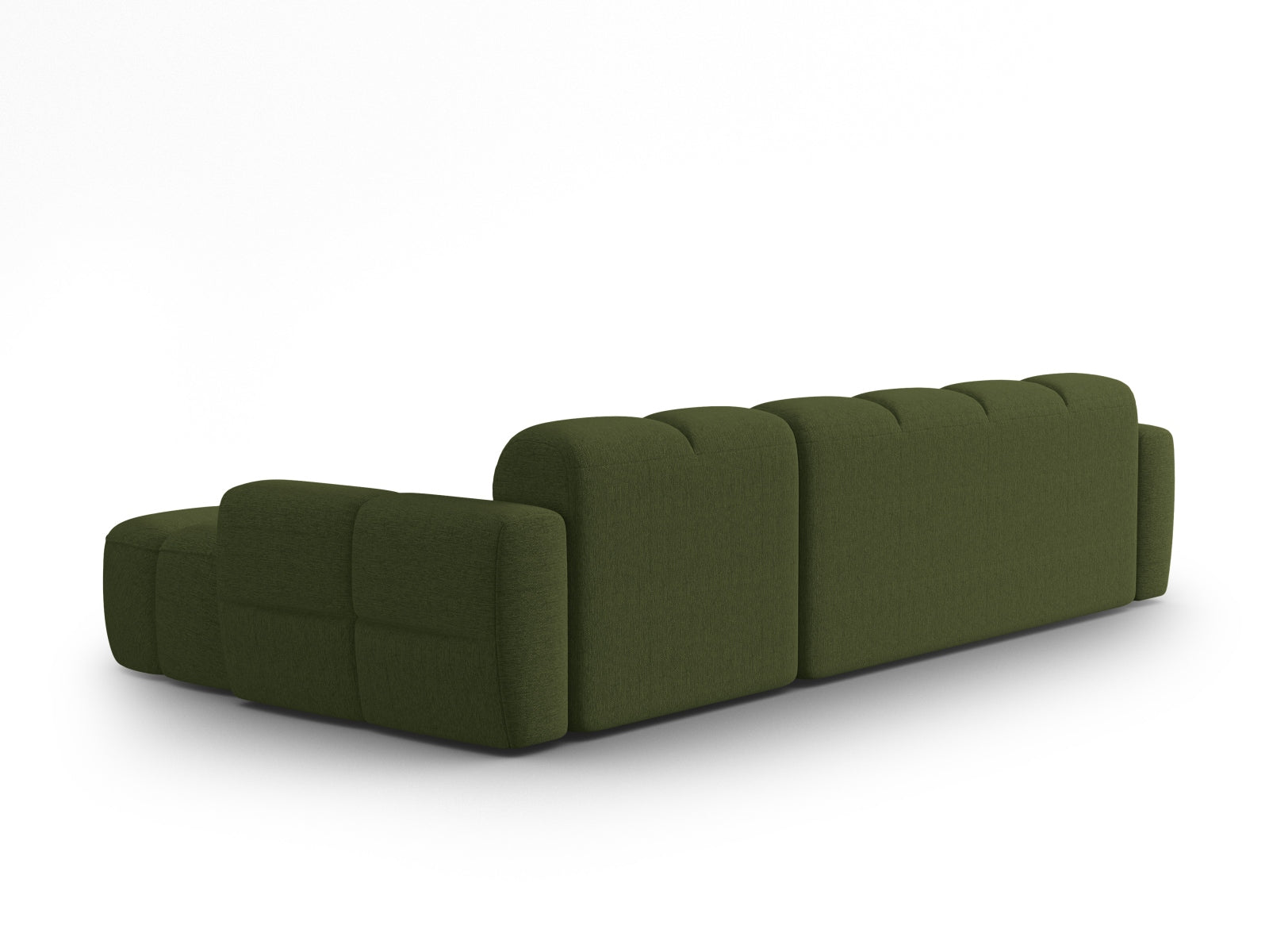 Entdecken Sie das elegante Lisa Ecksofa rechts 4 Sitzer von Micadoni. Hochwertiger Velours und modernes Design verwandeln Ihr Zuhause in eine Wohlfühloase.