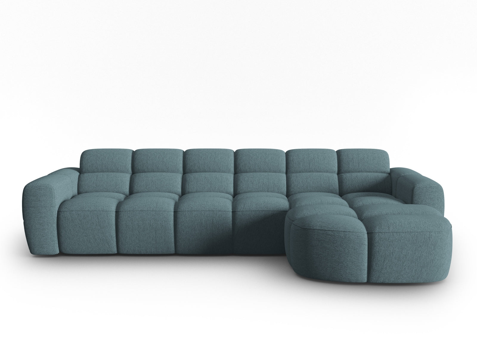 Lisa Ecksofa rechts 4 Sitzer in Light Blue präsentiert im Onlineshop von KAQTU Design AG. Ecksofa rechts ist von Micadoni