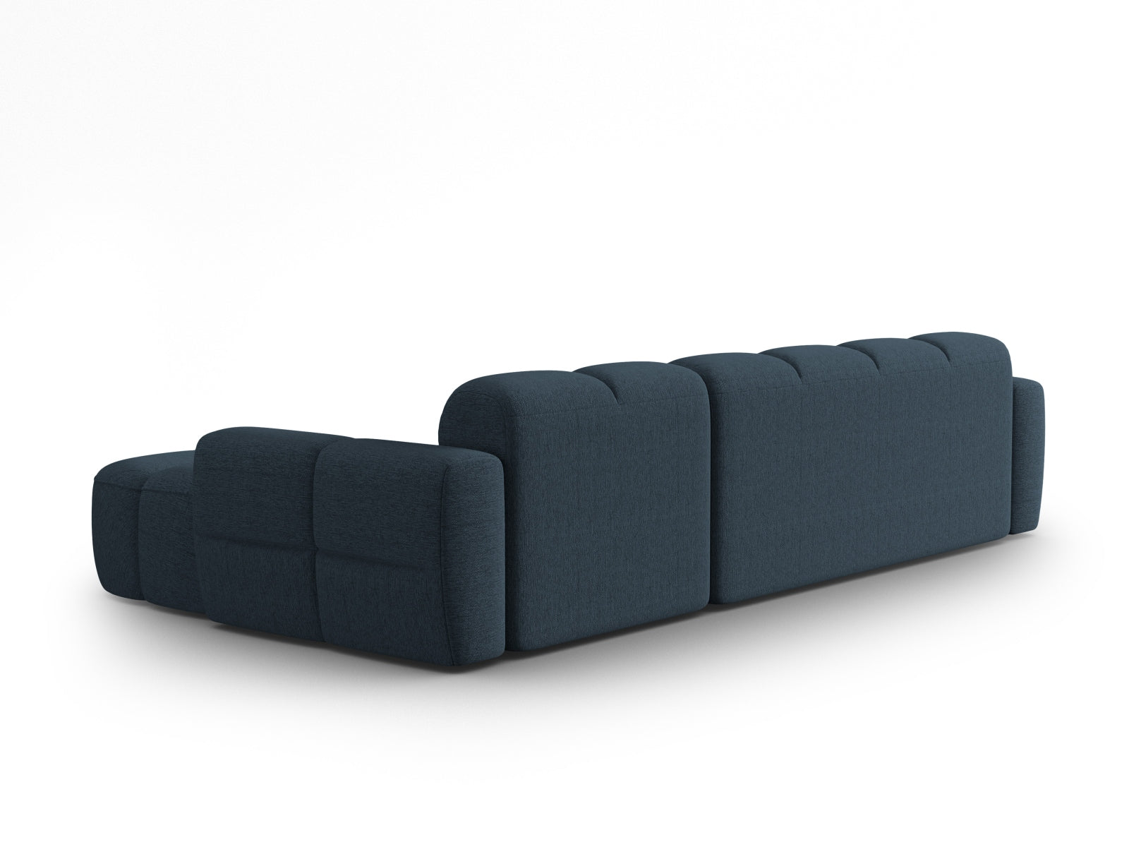 Entdecken Sie das elegante Lisa Ecksofa rechts 4 Sitzer von Micadoni. Hochwertiger Velours und modernes Design verwandeln Ihr Zuhause in eine Wohlfühloase.