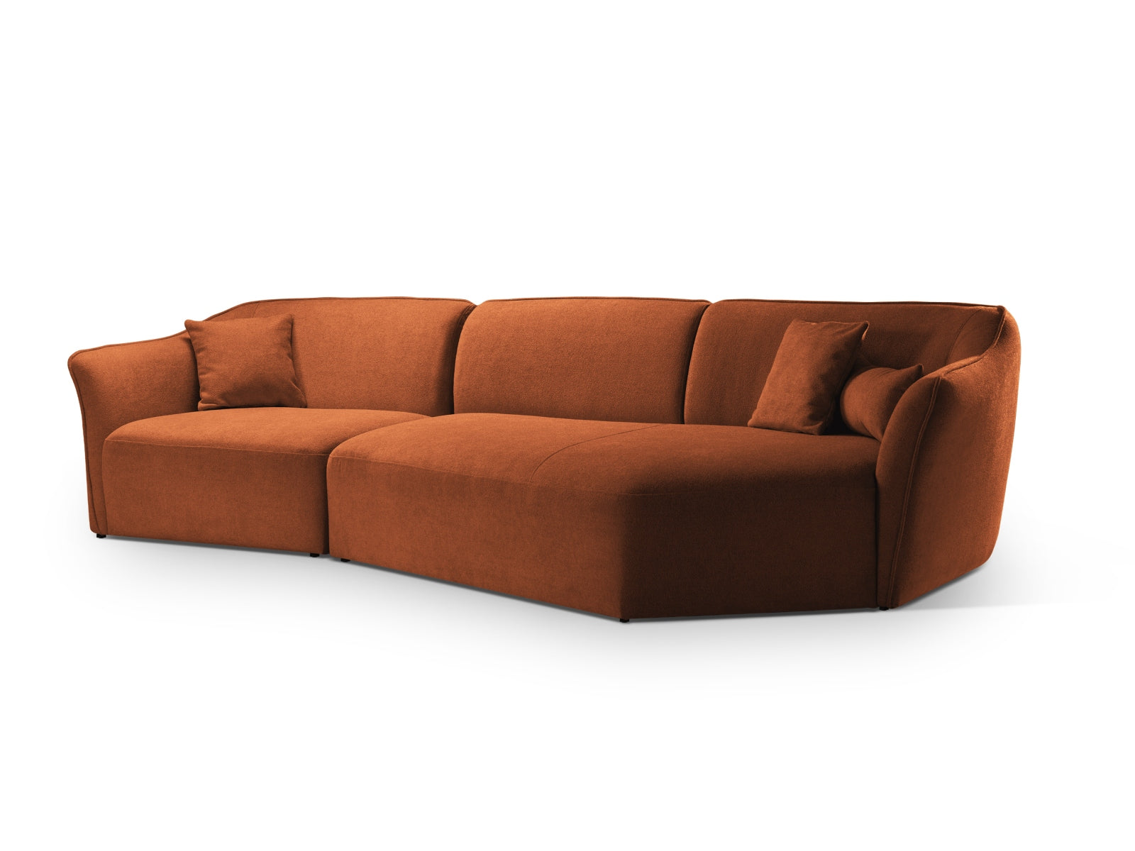 Entdecken Sie das Hailey Boucle Ecksofa rechts von Micadoni – ein stilvolles 5-Sitzer Sofa, das Komfort und modernes Design vereint.