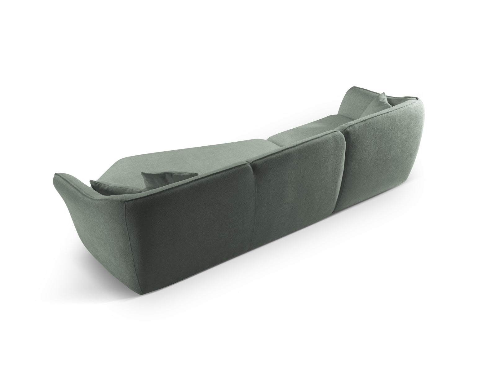 Entdecken Sie das Hailey Boucle Ecksofa rechts von Micadoni – ein stilvolles 5-Sitzer Sofa, das modernen Komfort und Eleganz vereint.