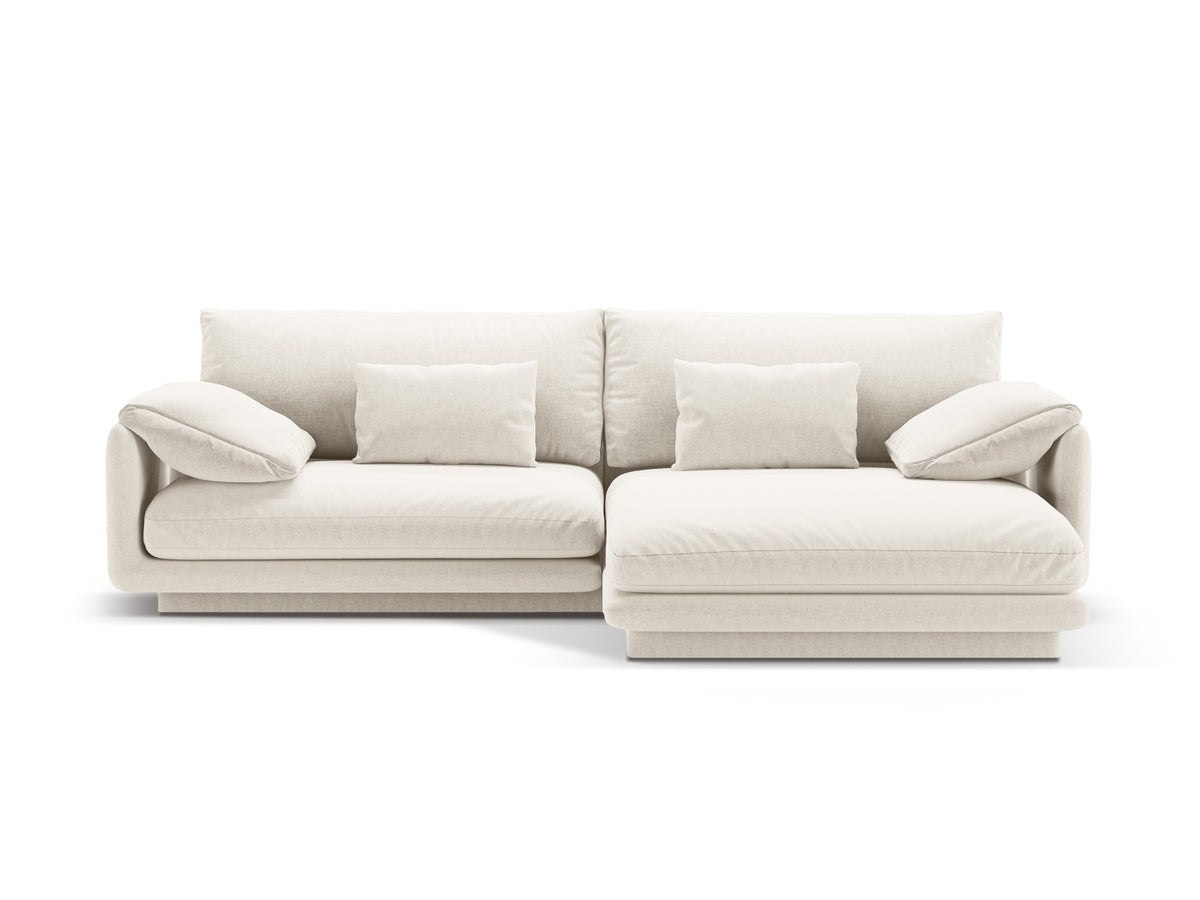 Torino Ecksofa rechts 4 Sitzer in Ivory-Wind präsentiert im Onlineshop von KAQTU Design AG. L-Sofa rechts ist von Micadoni