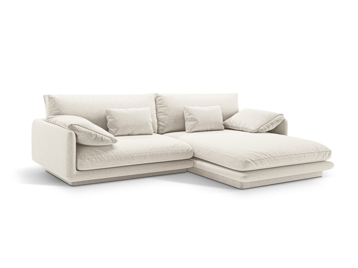 Torino Ecksofa rechts 4 Sitzer in Ivory-Wind präsentiert im Onlineshop von KAQTU Design AG. L-Sofa rechts ist von Micadoni