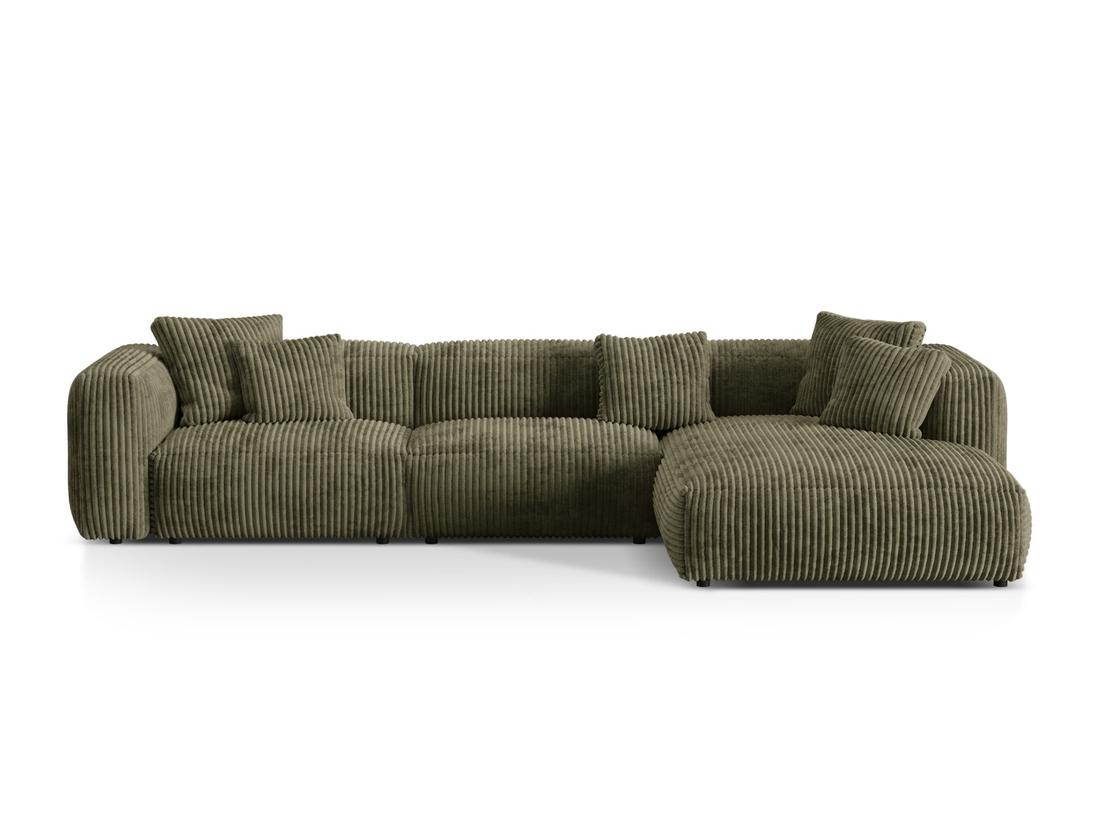 Martina Modulares Ecksofa rechts 3 Sitzer in Moss Green präsentiert im Onlineshop von KAQTU Design AG. Ecksofa rechts ist von Micadoni