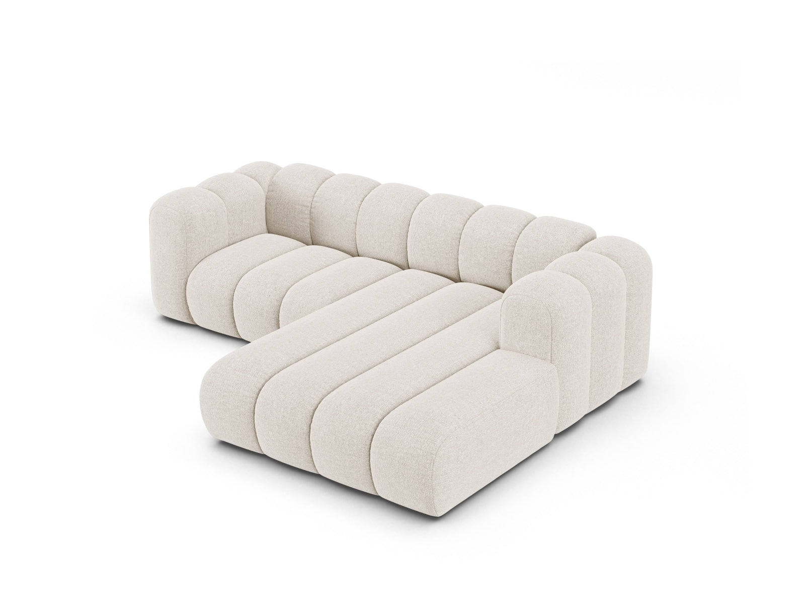 Lupine Modular Ecksofa rechts 3 Sitzer in Light Beige-Eden präsentiert im Onlineshop von KAQTU Design AG. L-Sofa rechts ist von Micadoni