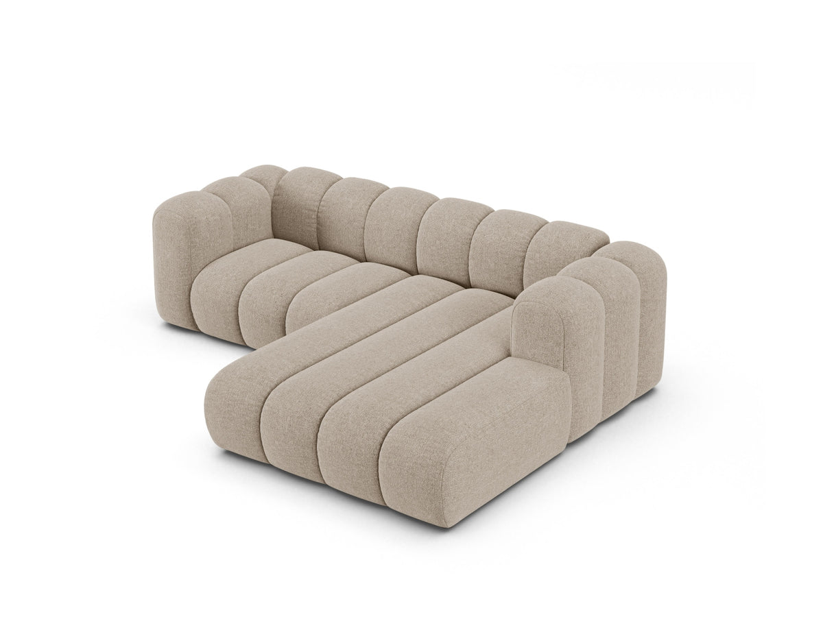 Lupine Modular Ecksofa rechts 3 Sitzer in Dark Beige-Eden präsentiert im Onlineshop von KAQTU Design AG. L-Sofa rechts ist von Micadoni