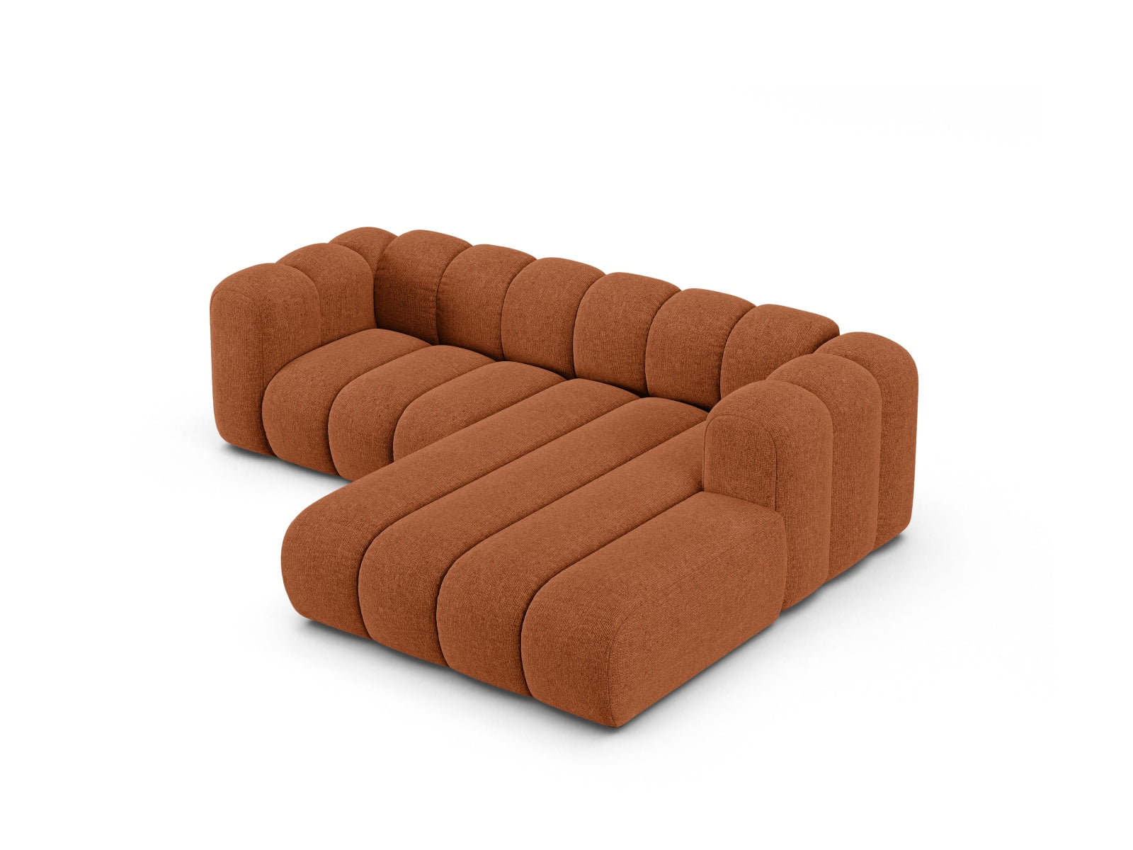 Entdecken Sie das Lupine Modular Ecksofa rechts 3 Sitzer von Micadoni – elegantes Boucle-Design, hervorragender Sitzkomfort und flexible Anpassung für Ihr Wohnambiente.
