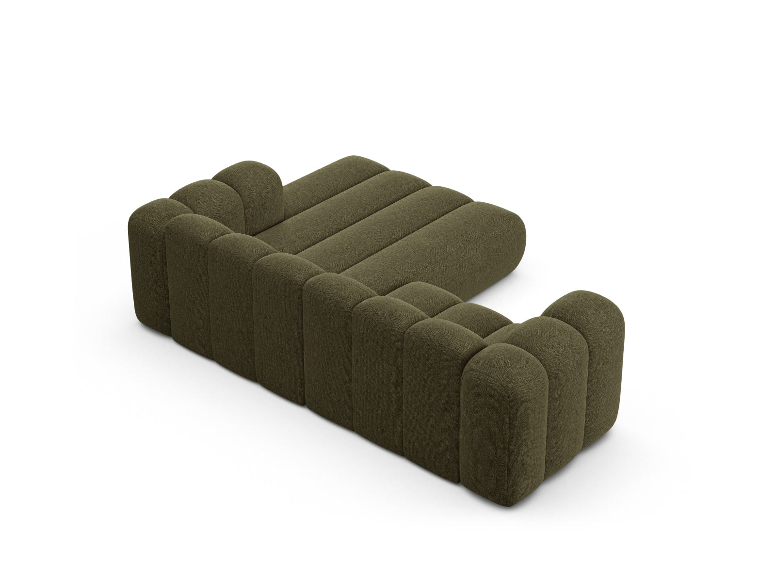 Lupine Modular Ecksofa rechts 3 Sitzer in Green-Eden präsentiert im Onlineshop von KAQTU Design AG. L-Sofa rechts ist von Micadoni